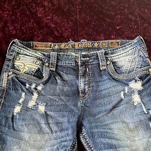 Mens Rock Revival Jeans